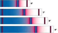 White Water Archery Traditional 15bl2 Fade Crest Arrow Wraps 15 pc Length Width