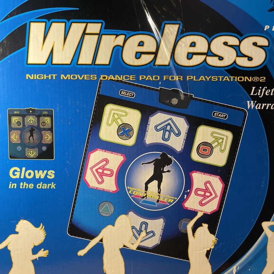 Pelican NightMoves Wireless Dance Controller w/ Dongle For PS2 DDR Mat PL-654 - Image 2 of 4