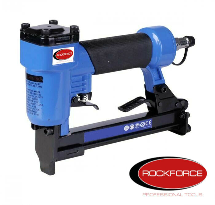 Agrafeuse à air comprimé 4-7 bars Rockforce avec échappement orientable pour menuiserie