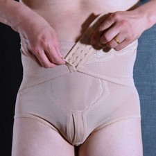 Mens High Waist Slimming For Boxer Shorts Tummy Control Body Shaper Girdle Pants