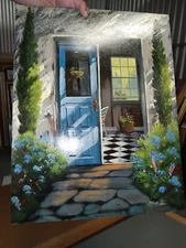 OIL PAINTING ON BOARD SIGNED SAVILLE