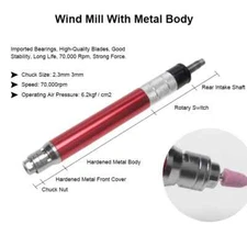 High Speed Pneumatic Mini Die Grinder Kit Jewelry Polishing Engraving Pen 3mm