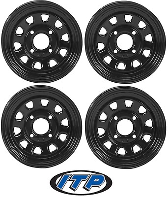 ATV Stahlfelgen Felgensatz Yamaha Grizzly 550 700 YFM ITP Delta Steel