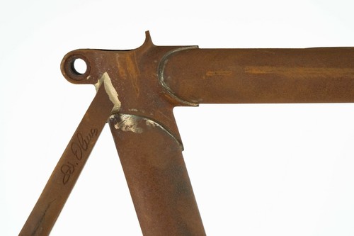 NOS OLMO SINTEX COLUMBUS SLX STEEL FRAME VINTAGE ROAD BIKE NEW 90s RAW LUGS 61 - Picture 3 of 7