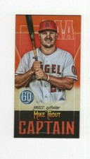 2021 TOPPS GYPSY QUEEN CAPTAINS MINIS MIKE TROUT LOS ANGELES ANGELS