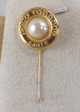 Ancienne broche / épingle, en métal doré, Paco Rabanne