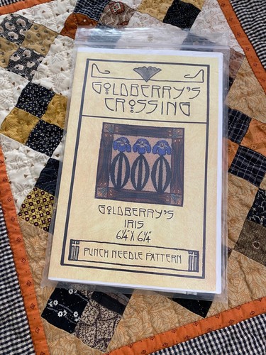 Goldberry's Crossing Punch Needle Pattern - Iris. OOP