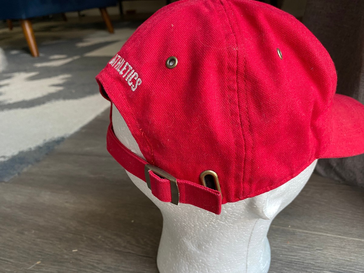 Nike Vintage Red Hat Strap Back Dad Hat Golf Embroidered 