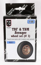 TBF & TBM Avenger Halberd Models wheels set #1 1/48 kit