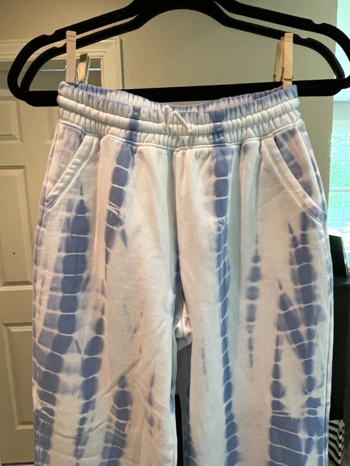 Gap Girls blue and white tie dye sweatpants - XL (12) (cotton, polyester) - Image 2 of 4