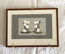 Pinuccio Sciola - “Pietre” 2 Tempera su cartoncino mm 10x6,3 - 1990 circa #ebayh