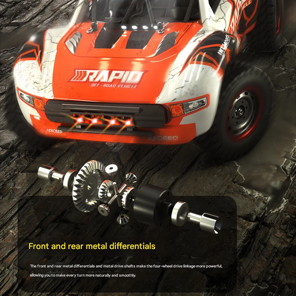 1:14 4WD Brushless 70KM/H High Speed RC Car Remote Control Car RC Drift Truck - Image 2 of 4