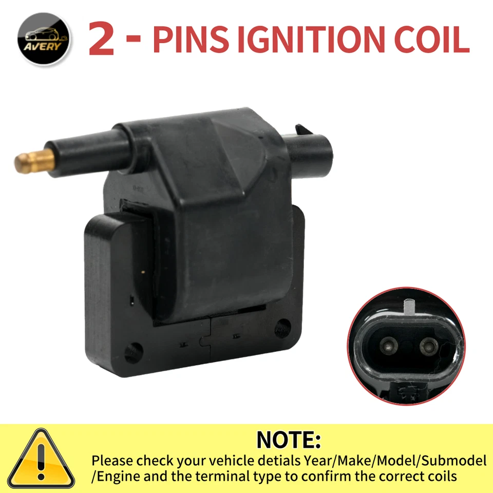 OEM Ignition Coil + Spark Plug + Wire for Dodge B1500 Ram Chrysler Jeep Plymouth - Image 4 of 4