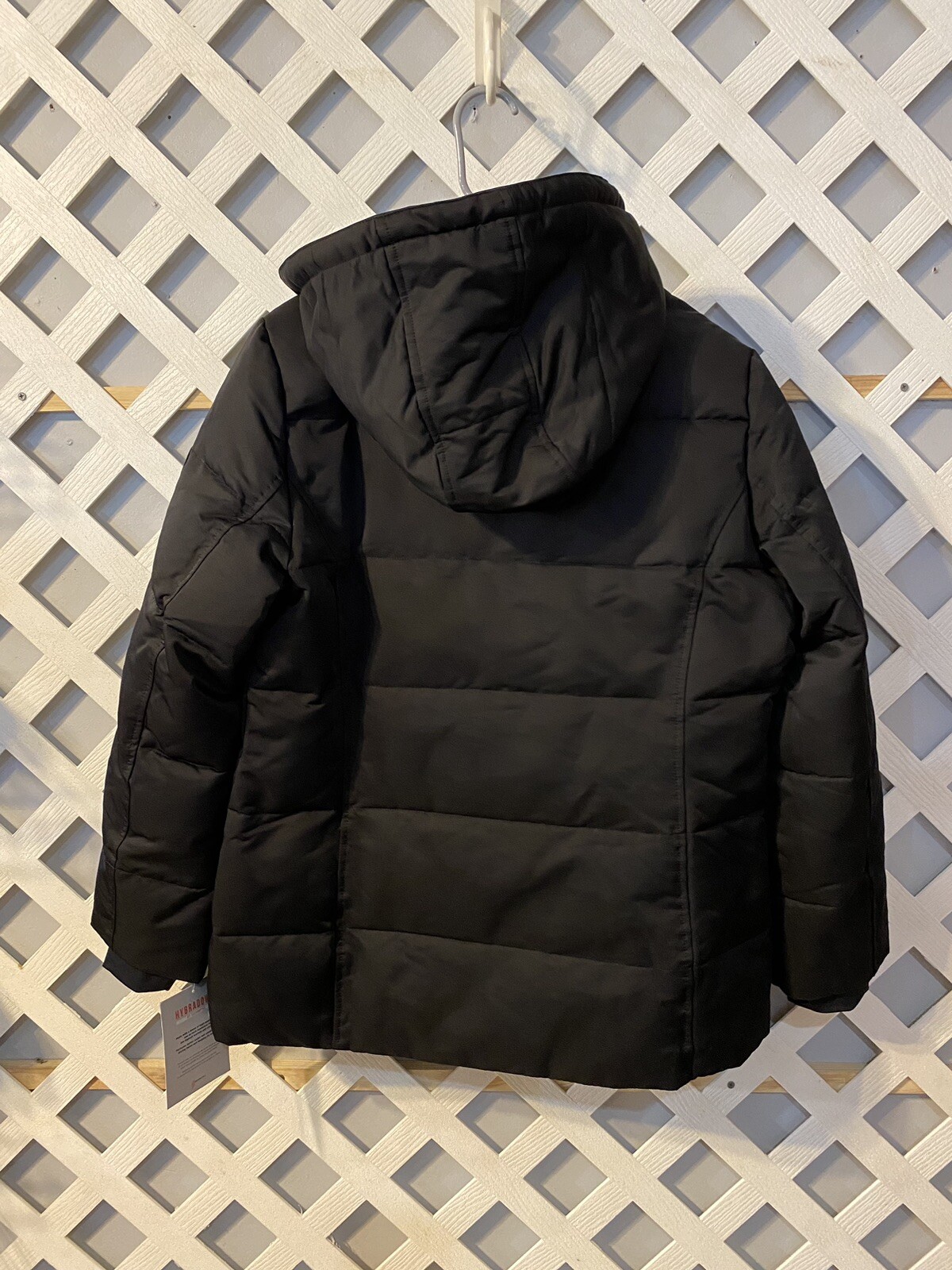 Arctic Expedition Horizontal Quilted Down Coat Black … Gem