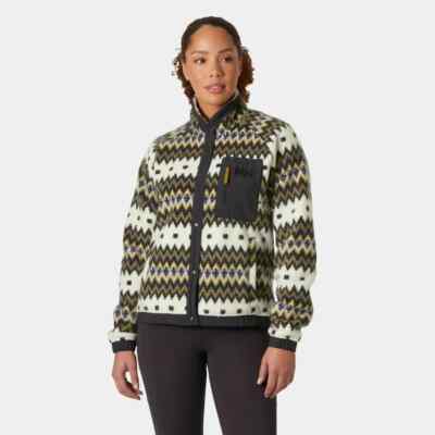 Helly Hansen Imperial Printed Pile Snap Fleece - Women's - Medium / Snow Nordic