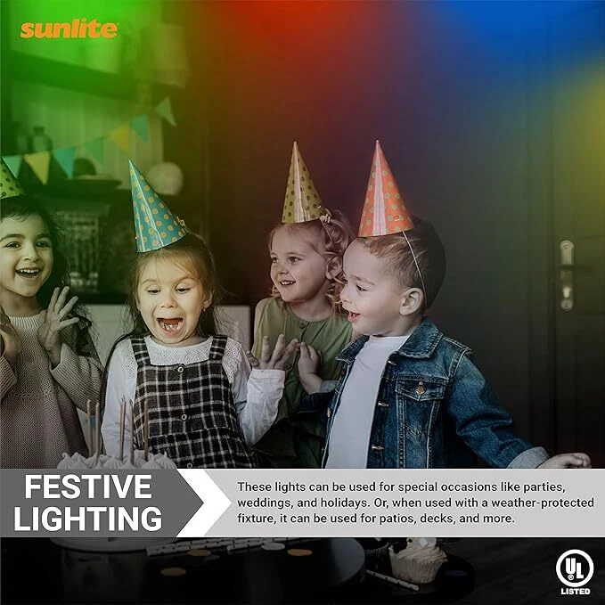 Spiral Colored Bulb, 13W, 40W, (E26) 8,000 Hour Life Span, UL Listed, Red 6 PK - Image 4 of 4