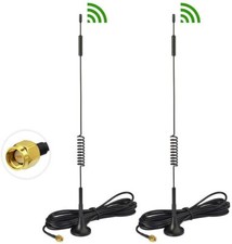 2pcs 4G Antenna 7dBi MIMO SMA Male Antenna Magnetic Base for Verizon AT T Router