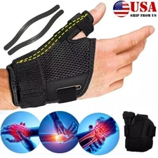 Thumb Wrist Brace Support Hand Sprain Carpal Tunnel Arthritis Running Left Right