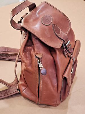 GH Bass & Co Brown Faux Leather Backpack Rucksack Vintage Style Buckle Detail G.H. Bass & Co. | Bags | Gh Bass Co Faux Leather Backpack  main image 2