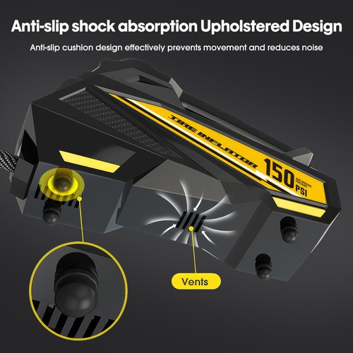 Luftpumpe 150PSI Auto Reifen Druckluft Fahrrad Kompressor Tragbarer Reifenfüller - Bild 20 von 21