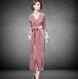 velvet robe dress