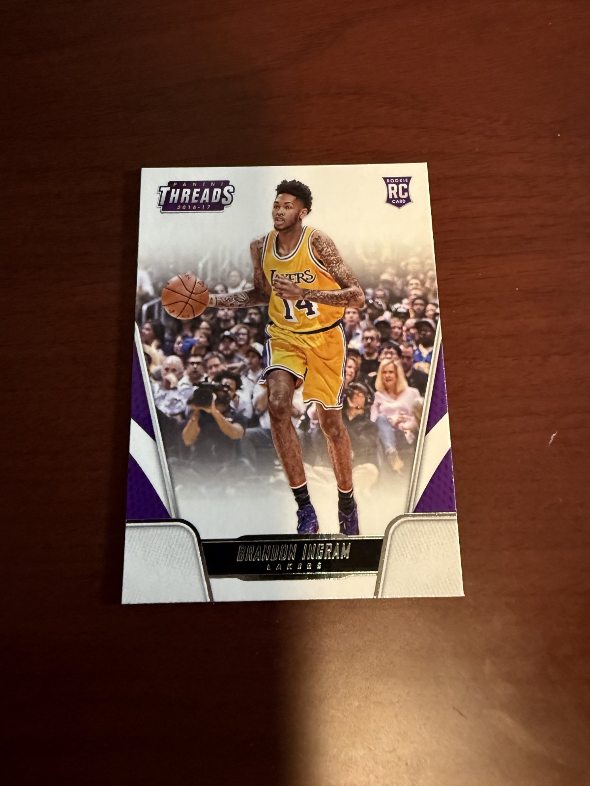 2016-17 Panini Threads #166 Brandon Ingram Rookie Card