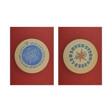 Stern Essen blauer Kreis Brauerei Bierdeckel Bier