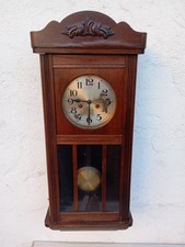 Antike Junghans Wanduhr Regulator Massivholz Westminsterschlag defekt 78cm