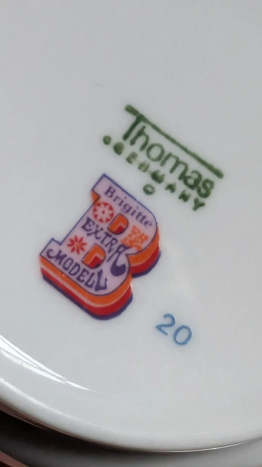 Thomas Brigitte GRAZIELA Kinder Geschirr Zahlen-Spiel 70er vintage Teller Becher - Bild 2 von 4