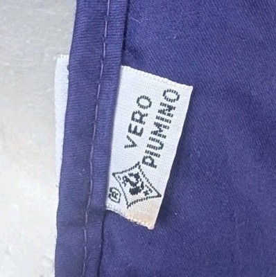 Vintage Conte of Florence Ski Down Hat w/ Ear Flaps Vero Piumino Italy Purple Vintage Conte of Florence Ski Down Hat w/ Ear Flaps Vero  main image 2