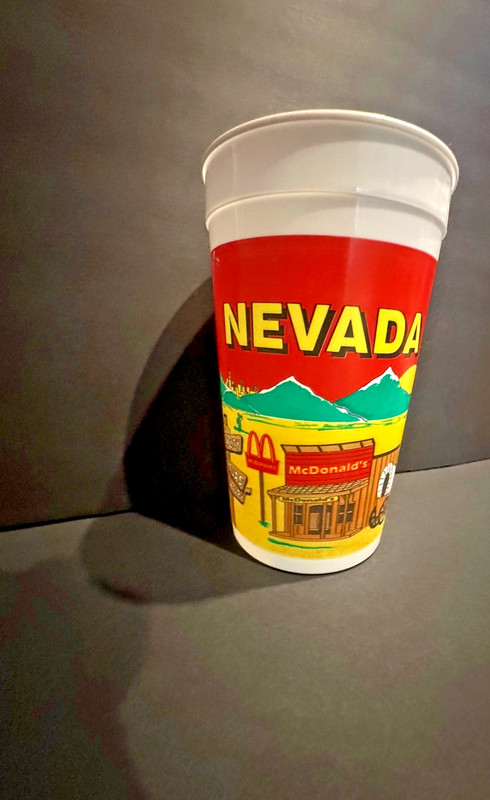 Rare McDonald's NEVADA Cups Reno Skiing Carson City Las Vegas Vintage