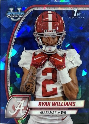 2024 Topps Bowman Chrome U - Ryan Williams Blue Sapphire 1st Bowman (RC) #53