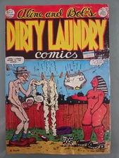ALINE & BOB'S DIRTY LAUNDRY COMICS 1974 Underground Adult ROBERT CRUMB CLASSIC!