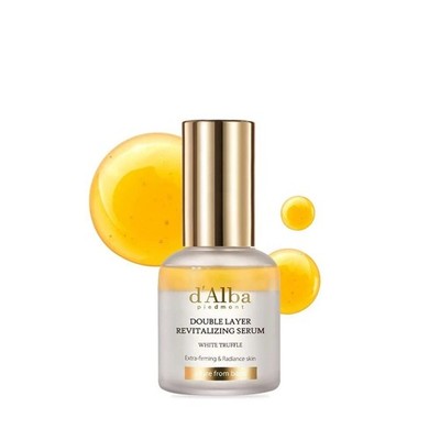 d'Alba Piedmont Italian White Truffle Double Layer Revitalizing Serum, (30ml)