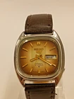 Seiko 5 Automatic TV Dial Watch Retro Brown Sunburst 34.5mm 21J  vintage 1970S