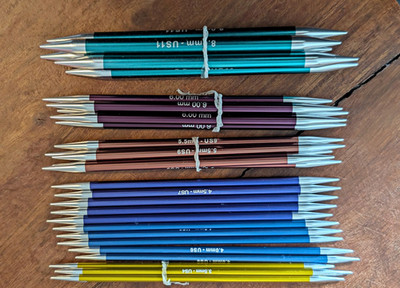 KnitPro Zing Nadelspiel   Stricknadeln Konvolut