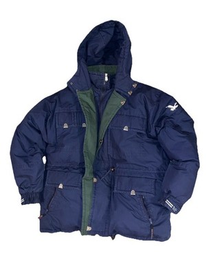 VTG Triple F.A.T. Goose Down Parka XL Navy Hooded Utility Expedition