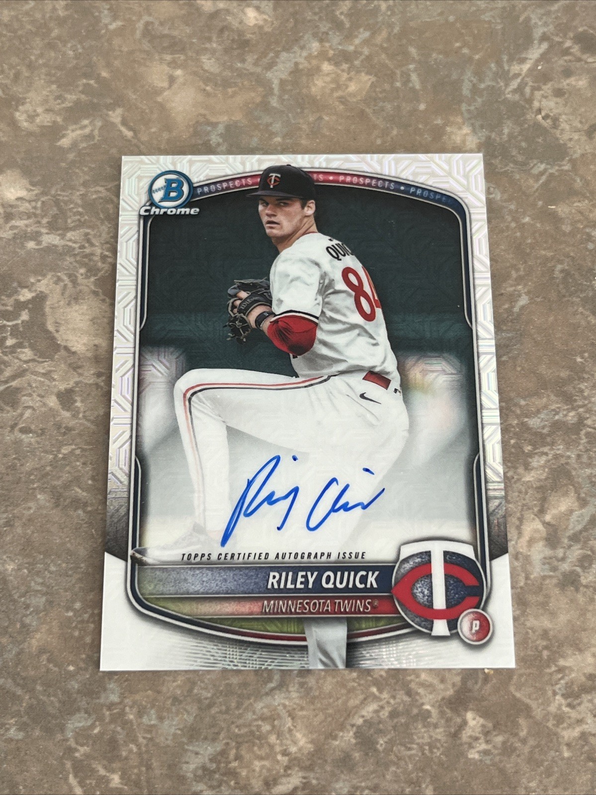 2025 Bowman Draft Chrome Mega Riley Quick Mojo Auto #BMA-RQ