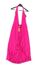 Dancing Leopard Maxi Dress UK10 in Pink