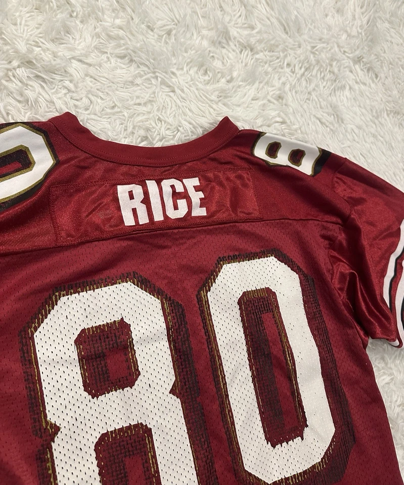 Винтажная молодежная футболка 80-х Wilson Jerry Rice San Francisco 49ers NFL — размер L - Изображение 3 из 4