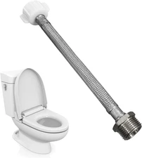Toilet Supply Hose Extension 8Inch, 7/8 Male to 7/8 Female Ballcock,Connector to