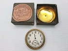 Antique Elgin National Pocket Watch Movement 12 Size 7 Jewels In Box & Tin