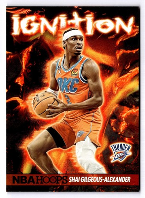 #ad 2023 24 Hoops Ignition Shai Gilgeous Alexander #10 OKC Thunder SGA Insert $2.50
