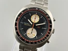 RARE Seiko Chronograph Automatic UFO 6138-0011 Black Dial Day Date Vintage Watch