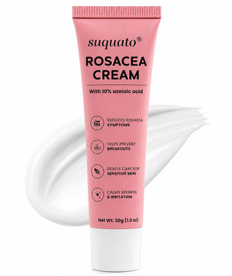 suquato 10% Azelaic Acid Cream   Rosacea Treatment for Face & Redness Reducing F