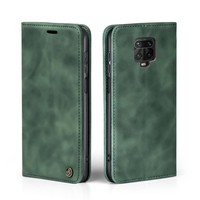 Handy HüLle FüR Xiaomi Redmi Note 9 Pro Klapp Magnet Smartphone Cover Case GrüN
