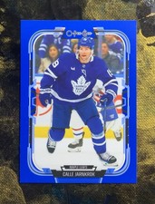 Calle Jarnkrok 2025-26 O-Pee-Chee #75 Blue Border Parallel - Toronto Maple Leafs