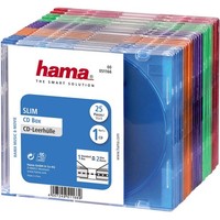 Hama Cd HüLle Slim 00051166 1 Cd/Dvd/Blu-Ray Transparent-Blau, Transparent-Or...