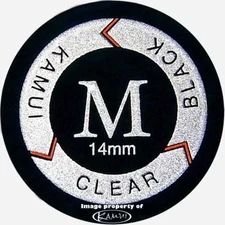 Kamui Clear - Black - Medium - Layered Pool Cue Stick Tip - Leather - SHIPS FAST