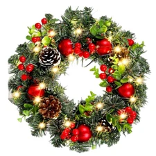 Christmas Wreath For Front Door Home Decoration Artificial Christmas Door WREATH